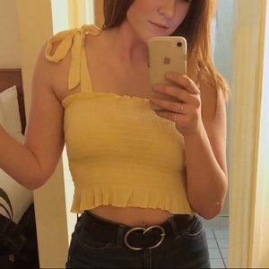 Cute Yellow crop top - Pacsun